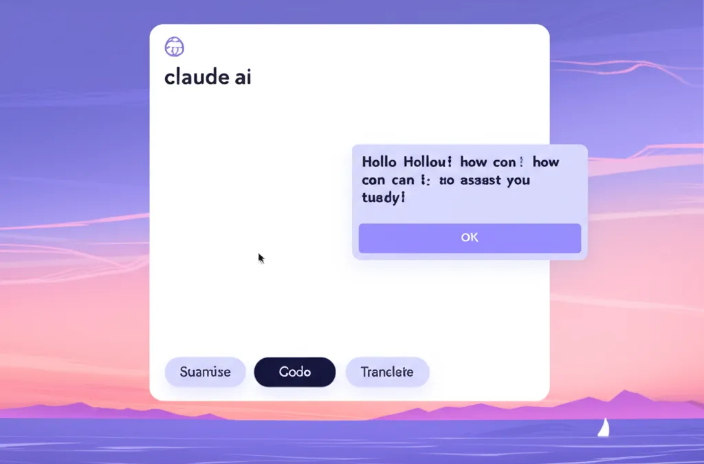 Claude AI conversational agent powering Lanos Logic automation solutions